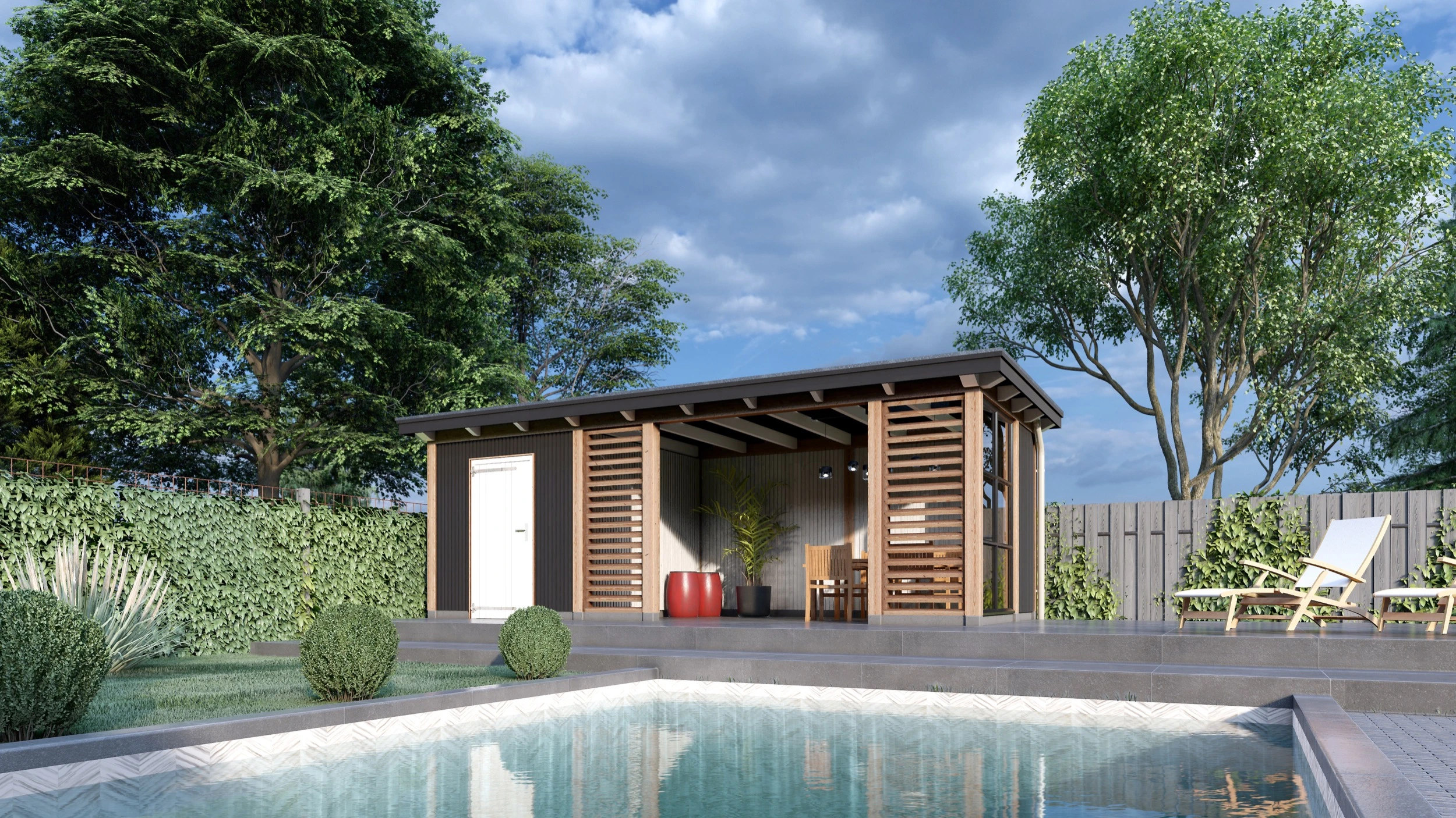 Trendhout Douglas Overkapping Florence 940 x 360 cm - Afbeelding 3